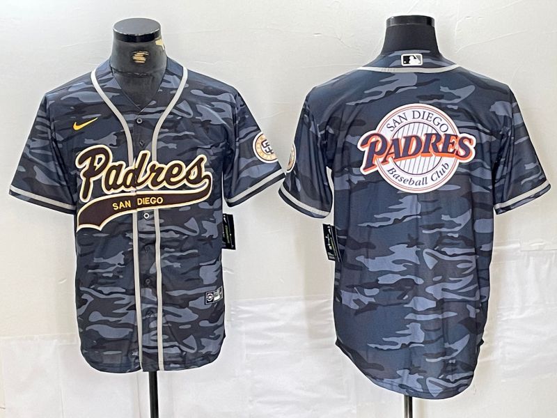 Men San Diego Padres Blank Camo Jointly 2024 Nike MLB Jersey style 6